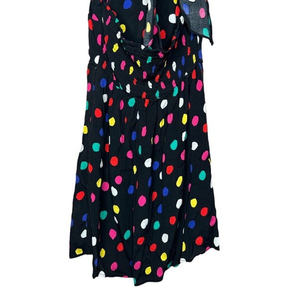 RIXO Target Colorful Polka Dot Black Mini Dress Size XS - Picture 10 of 15